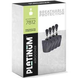 Platinum AeroCover 4 Pack Cover Sandbag 20 x 12cm - Size: 200 x 12 x 4cm - Grey - Wilko - thumbnail 3