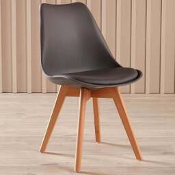 Home Source Lisbon Set of 2 Grey Dining Chair - Size: 80 x 47 x 56cm - Wilko - thumbnail 1