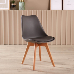Home Source Lisbon Set of 2 Grey Dining Chair - Size: 80 x 47 x 56cm - Wilko - thumbnail 6