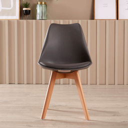 Home Source Lisbon Set of 2 Grey Dining Chair - Size: 80 x 47 x 56cm - Wilko - thumbnail 5
