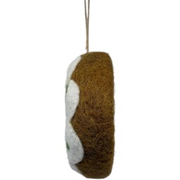 Wool Doughnut Hanging Decoration Multicolour - Candy Cane Lane - Wilko - thumbnail 5