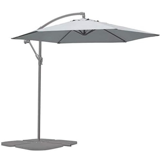 Garden Gear Grey Cantilever Parasol with Cover - Size: 3m - Wilko - image 1