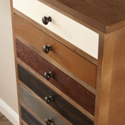 Pacific Lifestyle Loft 13 Drawer Multicolour Pine Wood Chest of Drawers - Wilko - thumbnail 5