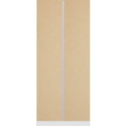 Seconique Denver 2 Door White and Blue Gloss Wardrobe - Size: 175 x 75 x 48cm - White/Blue Gloss - Wilko - thumbnail 7