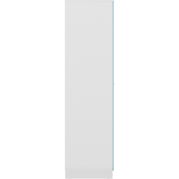 Seconique Denver 2 Door White and Blue Gloss Wardrobe - Size: 175 x 75 x 48cm - White/Blue Gloss - Wilko - thumbnail 6