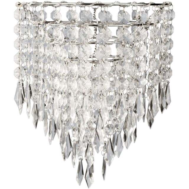 Marie Silver Droplet Jewel Pendant Light - Wilko - image 1