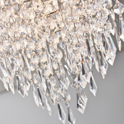 Marie Silver Droplet Jewel Pendant Light - Wilko - thumbnail 3