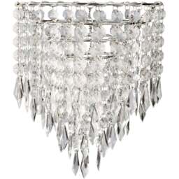 Marie Silver Droplet Jewel Pendant Light - Wilko - thumbnail 1