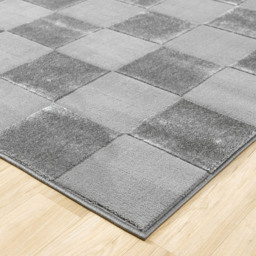 Desire Rugs Vellure Grey Metallic Sheen Grid Design Rug 200 x 290cm - Size: 290 x 200 x 1.1cm - Wilko - thumbnail 4