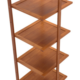 Living and Home 7 Tiers Entryway and Hallway Burlywood Bamboo Shoe Rack - Size: 25 x 27 x 109cm - Wilko - thumbnail 6