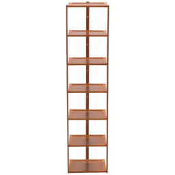 Living and Home 7 Tiers Entryway and Hallway Burlywood Bamboo Shoe Rack - Size: 25 x 27 x 109cm - Wilko - thumbnail 5