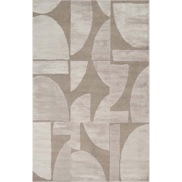Desire Rugs Hamilton Mocha Abstract Motif Rug 80 x 150cm - Size: 150 x 80 x 1.3cm - Brown - Wilko - image 1