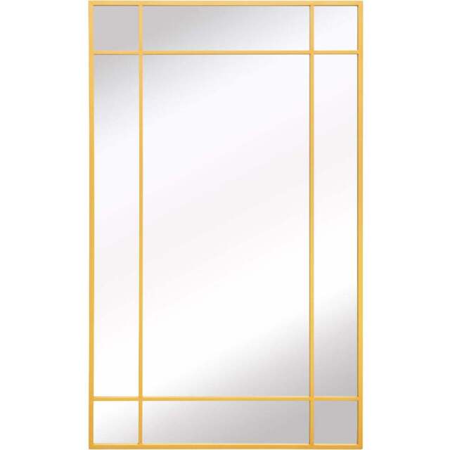 The Fenestra Gold Wall Mirror 180 x 110cm - MirrorOutlet - Wilko - image 1