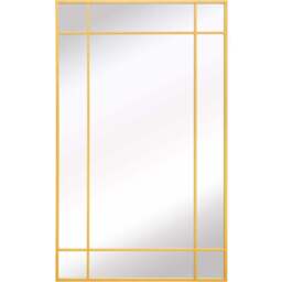 The Fenestra Gold Wall Mirror 180 x 110cm - MirrorOutlet - Wilko - thumbnail 1