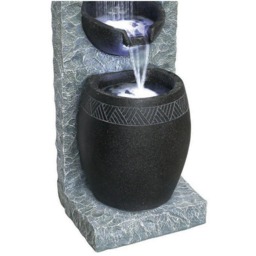 Bermuda Serenity Water Feature - Size: 38 x 40 x 81cm - Grey - Bermuda Water Gardens - Wilko - thumbnail 4