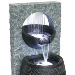 Bermuda Serenity Water Feature - Size: 38 x 40 x 81cm - Grey - Bermuda Water Gardens - Wilko - thumbnail 3
