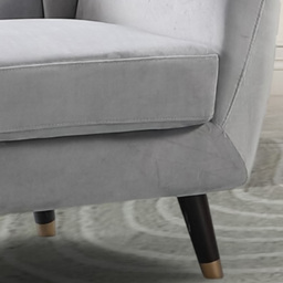 Morgan 2 Seater Grey Plush Velvet Sofa - Artemis Home - Wilko - thumbnail 4