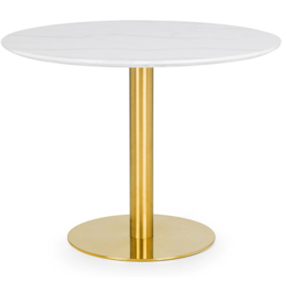 Julian Bowen Palermo Delaunay 2 Seater Round Dining Set White and Blue - Wilko - thumbnail 4