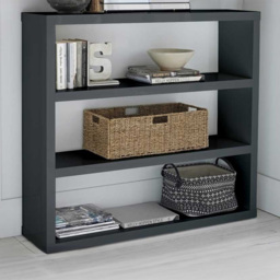 Puro 4 Shelf Charcoal Bookcase - Grey - LPD Home - Wilko - thumbnail 4