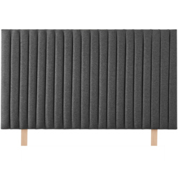 Aspire Furniture Catherine Lansfield Soho Super King Charcoal Saxon Twill Headboard - Grey - Aspire Beds - Wilko - thumbnail 3