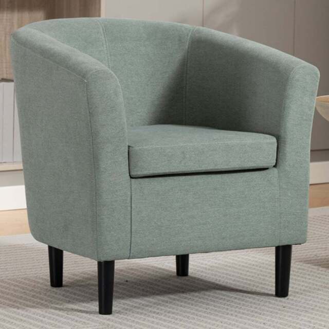 Artemis Home Beulah Duck Egg Fabric Accent Chair - Size: Single - Wilko - image 1