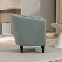 Artemis Home Beulah Duck Egg Fabric Accent Chair - Size: Single - Wilko - thumbnail 6