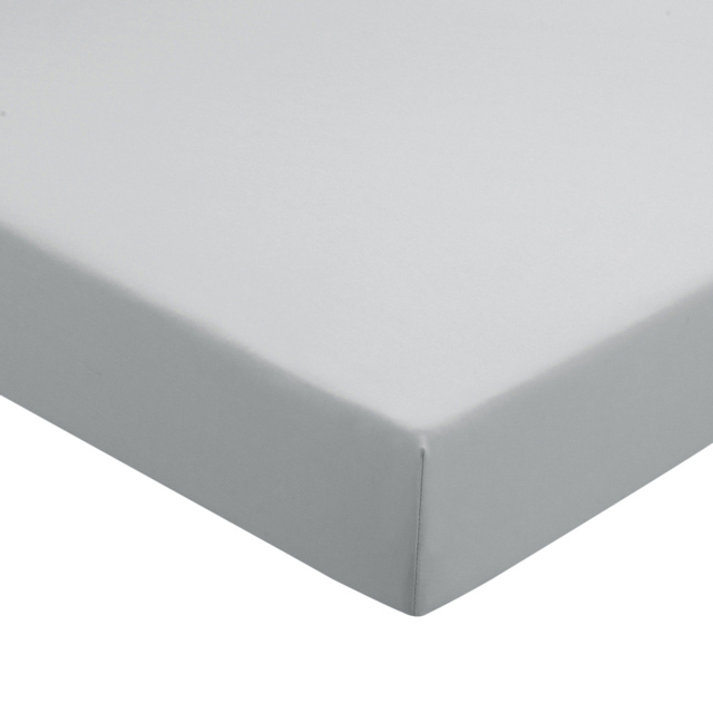 Helena Springfield Single Silver Plain Dye Fitted Bed Sheet - Wilko - image 1