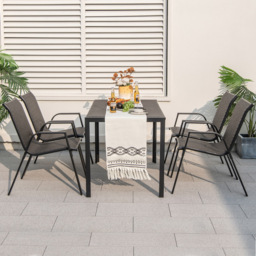 Costway 4 Seater Brown Rattan Patio Chair - Wilko - thumbnail 4