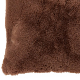 Rabbit Faux Fur Cushion Mocha 55cm - Divante - Wilko - thumbnail 6