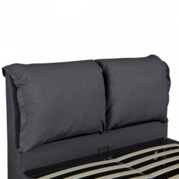 OAT Home Chester King Size Charcoal Grey Ottoman Bed - Wilko - thumbnail 6