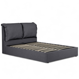 OAT Home Chester King Size Charcoal Grey Ottoman Bed - Wilko - thumbnail 3