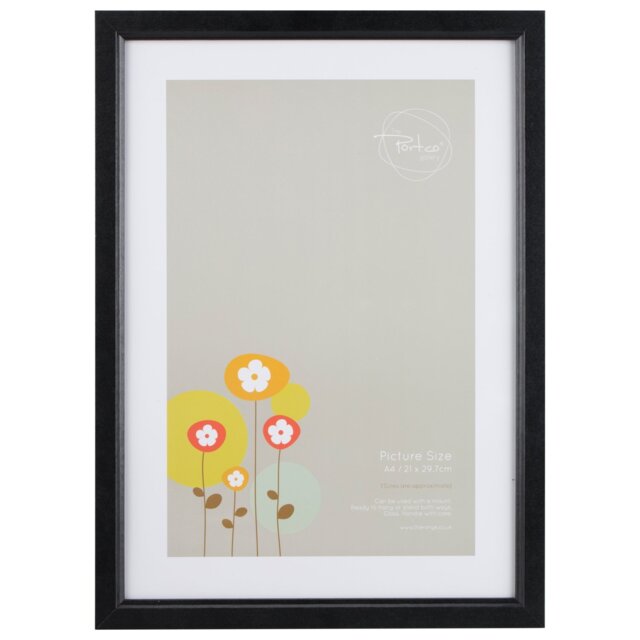 The Port Gallery A4 Black Ridged Photo Frame - The Port. Co Gallery - Wilko - image 1