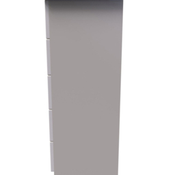 Crowndale Camden 5 Drawer Kashmir Gloss Chest of Drawers Ready Assembled - Cream - Wilko - thumbnail 5