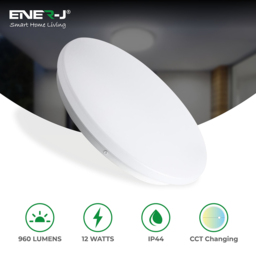 ENER-J 12W LED Ceiling Light with Changeable CCT - Size: 150 x 120 x 40cm - Wilko - thumbnail 6
