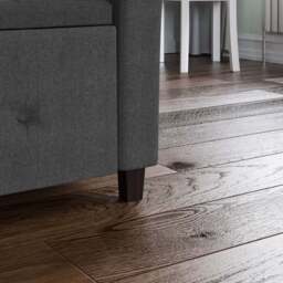 Vida Designs Seville Linen Dark Grey Storage Ottoman - Size: 45cm x 120 x 60cm - Wilko - thumbnail 5