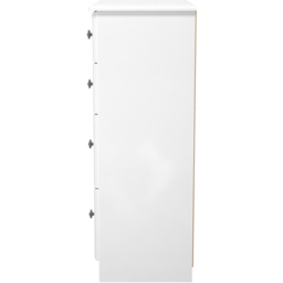 Crowndale Pembroke 4 Drawer Matt White Deep Chest of Drawers Ready Assembled - White Matt - Wilko - thumbnail 5