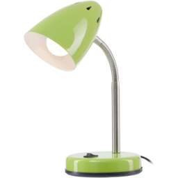 Premier Housewares Green Gloss Desk Lamp - Size: 13 x 13 x 37cm - Wilko