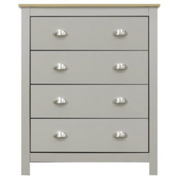 Lexington 4 Drawer Grey Chest of Drawers - Wilko - thumbnail 3