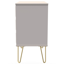 Crowndale Cube 3 Drawer Matt Kashmir Chest of Drawers Ready Assembled - Cream - Wilko - thumbnail 5