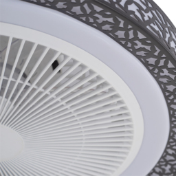 Living and Home Black Round Acrylic LED Ceiling Fan Light 20 inch - Size: 22 x 50 x 50cm - Wilko - thumbnail 5