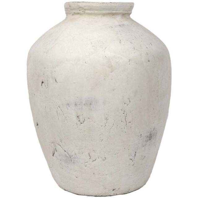 Amara White Large Textured Vase 34cm - Wilko - image 1