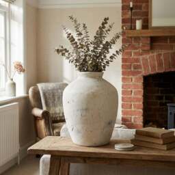 Amara White Large Textured Vase 34cm - Wilko - thumbnail 7