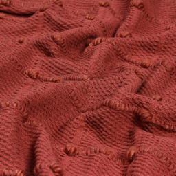 furn. Motti Red Clay Woven Tufted Stripe Throw 130 x 180cm - Size: 180 x 130cm - Wilko - thumbnail 4