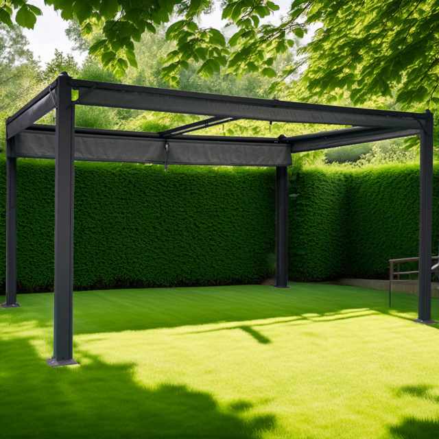 Naples Pergola Canopy Grey 4m - Wilko - image 1