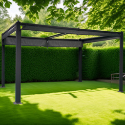 Naples Pergola Canopy Grey 4m - Wilko - thumbnail 1
