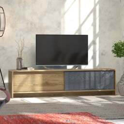 Decorotika New Yorker Oud Anthracite TV Unit - Size: 46 x 180 x 35.5cm - Multi - Wilko - thumbnail 1