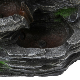 Living and Home 5 Tier LED Solar Powered Imitation Rock Outdoor Waterfall Fountain - Size: 48.5 x 32 x 22cm - Grey - Wilko - thumbnail 5