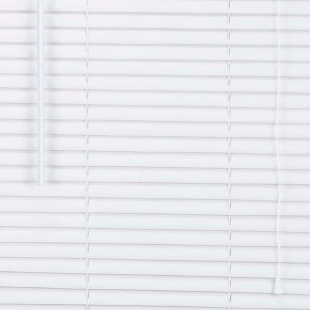 White PVC Wood Effect Venetian Blind 135cm - Wilko - image 1
