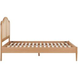 Birlea Margot Super King Size Oak Bed with Rattan Headboard - Brown - Wilko - thumbnail 6