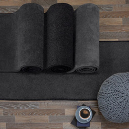 Relay Charcoal Rug 100 x 150cm - Grey - Homemaker - Wilko - thumbnail 7